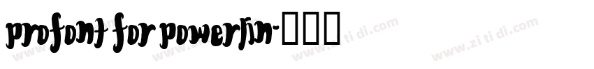 ProFont for Powerlin字体转换